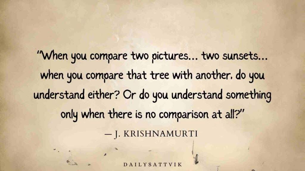 J Krishnamurti quote on learning